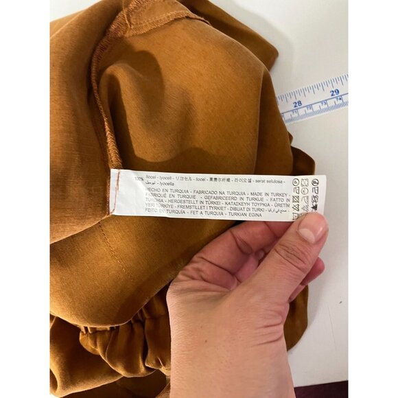 Zara Fillsens Toffee Brown Satin Effect Pants - Picture 8 of 13